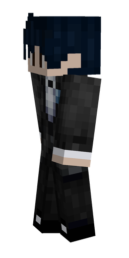 Black skin: body, left side render