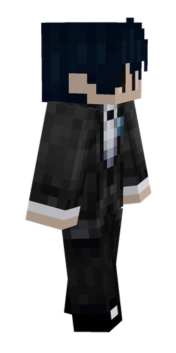 Black skin: body, right side render