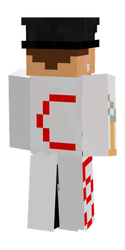 Black skin: body, back render