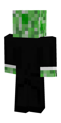 Black skin: body, back render