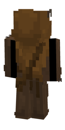 Brown skin: body, back render