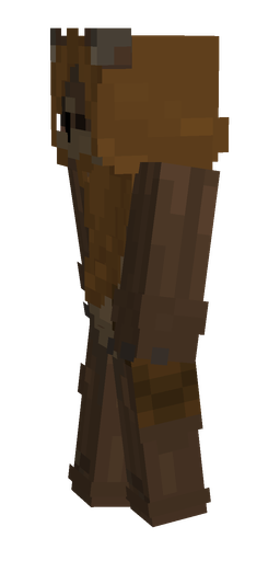 Brown skin: body, left side render