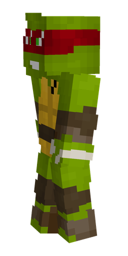 Brown skin: body, left side render