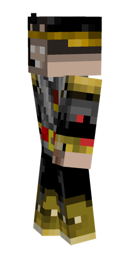 Black skin: body, left side render