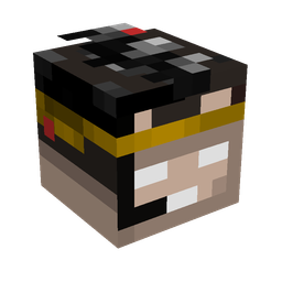 Black skin: head render