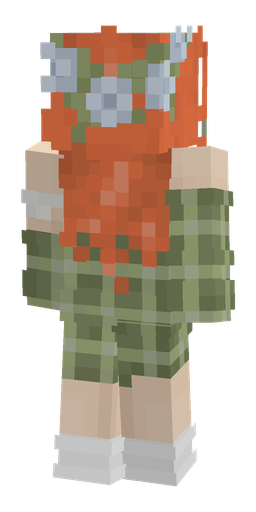 Green skin: body, back render