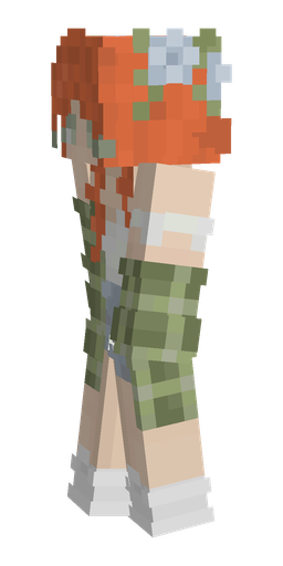 Green skin: body, left side render
