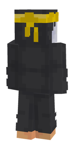 Black skin: body, back render
