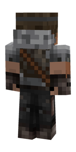 Black skin: body, back render