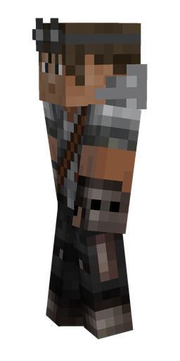 Black skin: body, left side render