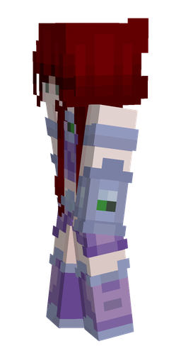 Blue skin: body, left side render