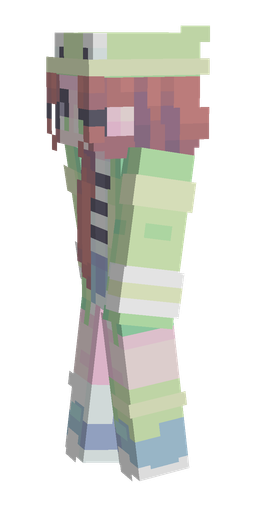 Green skin: body, left side render
