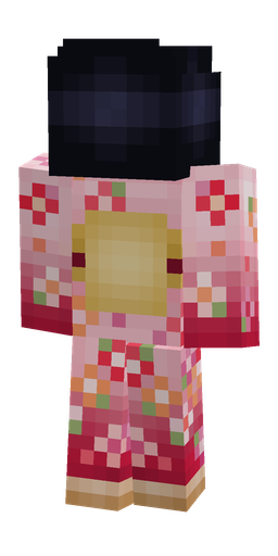 Black skin: body, back render