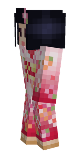 Black skin: body, left side render