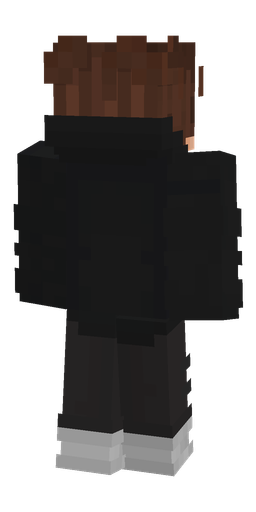Black skin: body, back render