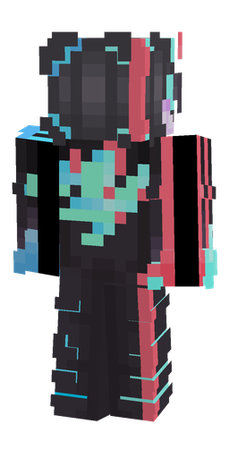Black skin: body, back render