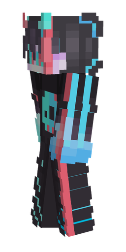Black skin: body, left side render