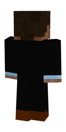 Black skin: body, back render
