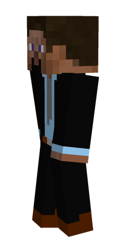 Black skin: body, left side render