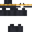 Black skin: raw texture render
