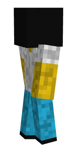 Black skin: body, left side render