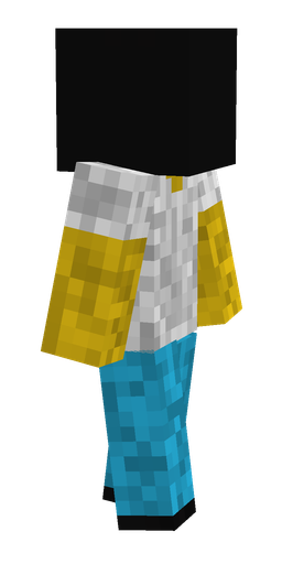 Black skin: body, right side render