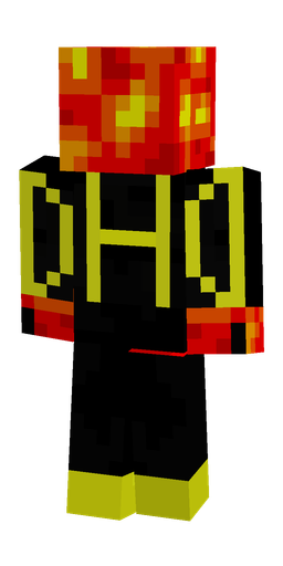 Black skin: body, back render