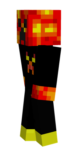 Black skin: body, left side render