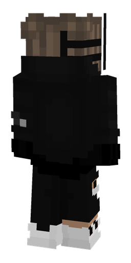 Black skin: body, back render