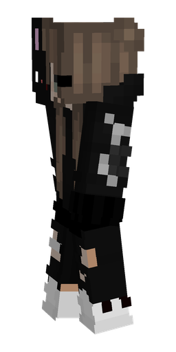 Black skin: body, left side render
