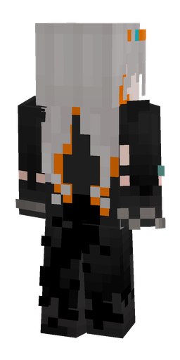 Black skin: body, back render