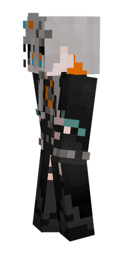 Black skin: body, left side render