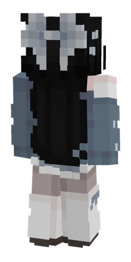 Black skin: body, back render