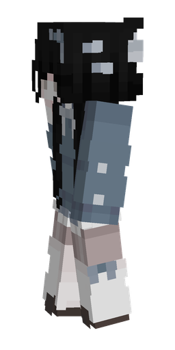 Black skin: body, left side render