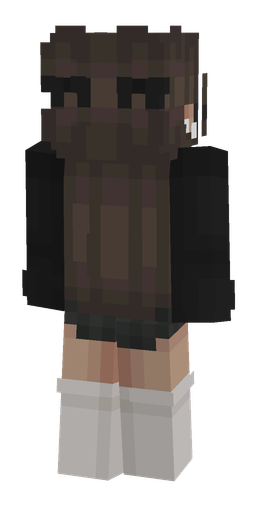 Black skin: body, back render