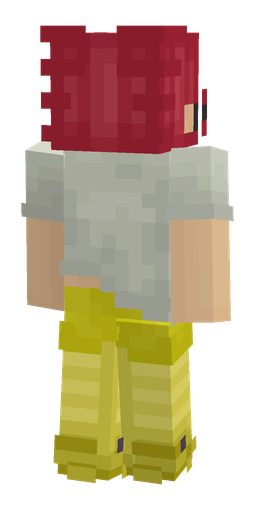 Green skin: body, back render