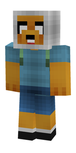 Blue skin: body, front render