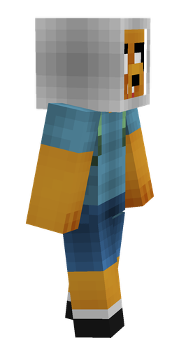Blue skin: body, right side render