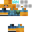 Blue skin: raw texture render