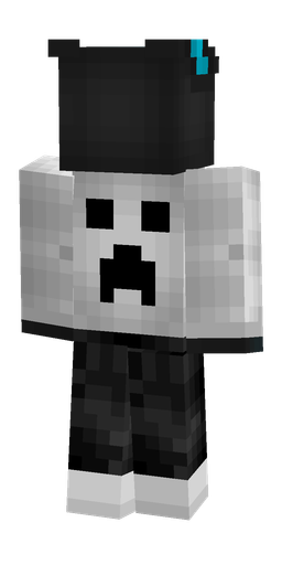 Black skin: body, back render