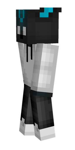 Black skin: body, left side render