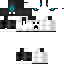 Black skin: raw texture render
