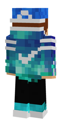 Black skin: body, back render