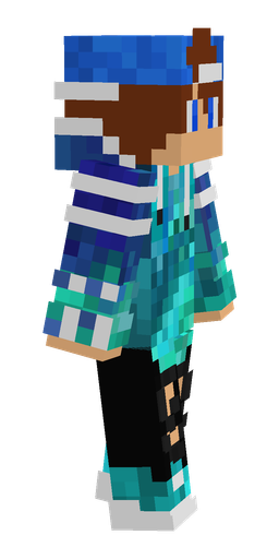Black skin: body, right side render