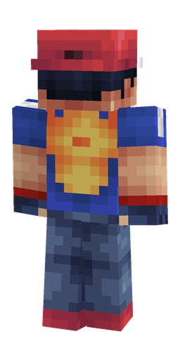 Blue skin: body, back render
