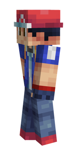 Blue skin: body, left side render