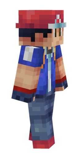 Blue skin: body, right side render