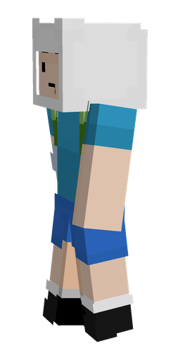 Blue skin: body, left side render