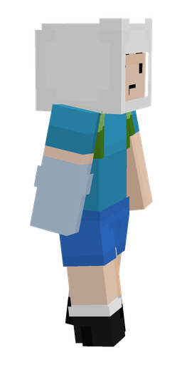 Blue skin: body, right side render