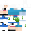Blue skin: raw texture render